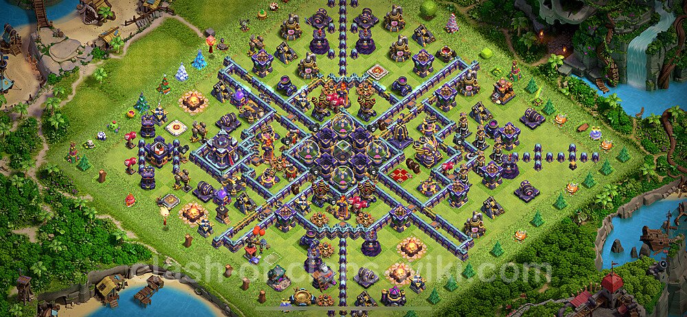 Gute Base für Farm RH15 + Link, Anti Alles 2024 - COC Rathaus 15, #727