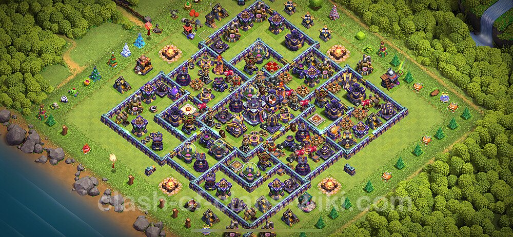 Base plan TH15 (design / layout) with Link, Anti Everything, Hybrid for Farming 2024, #760