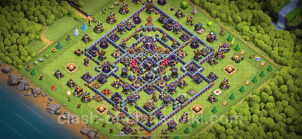Base plan TH15 (design / layout) with Link, Anti 3 Stars, Hybrid for Farming 2024, #942
