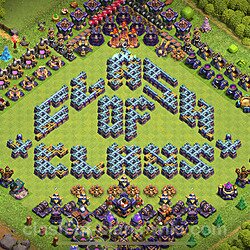 TH15 Troll Base Plan with Link, Copy Town Hall 15 Funny Art Layout 2023, #1279