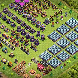 TH15 Troll Base Plan with Link, Copy Town Hall 15 Funny Art Layout 2026, #2516