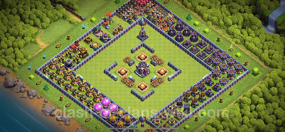 Die Troll Base RH15 + Link 2024 - COC Rathaus Level 15 Funny Troll Base, #1467