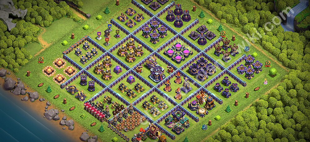 トロフィーコレクションの基本計画タウンホールレベル15, 異形3259