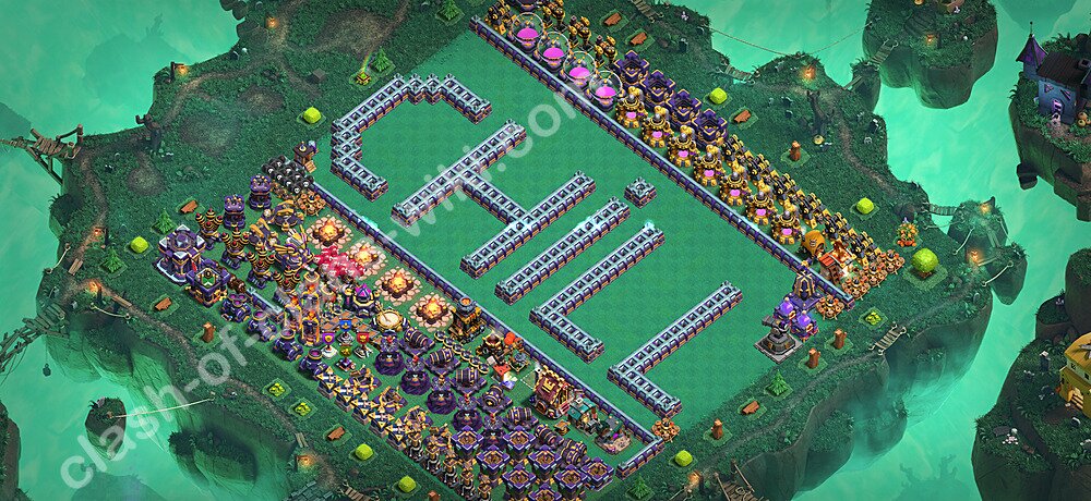 TH15 Troll Base Plan with Link, Copy Town Hall 15 Funny Art Layout 2026, #3566