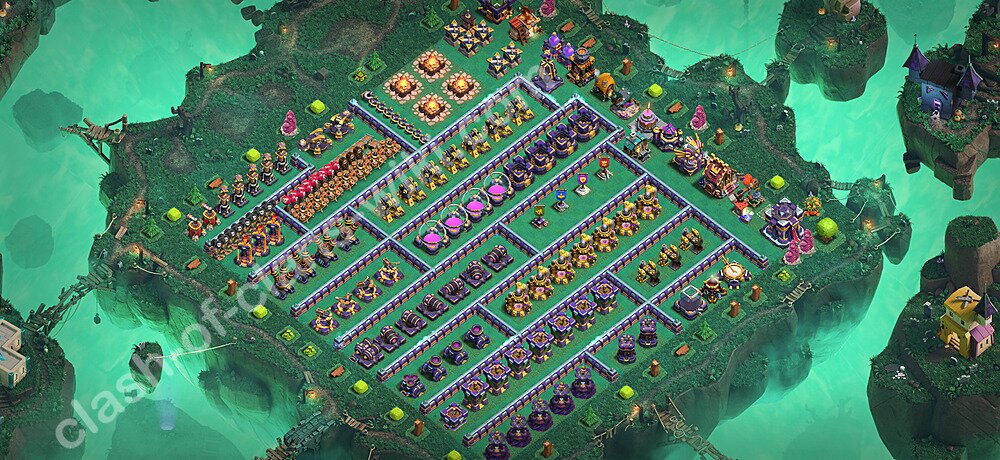 Base Troll TH15 dengan Link, Salin Tata Letak Seni Lucu Balai Kota 15 2026, #831