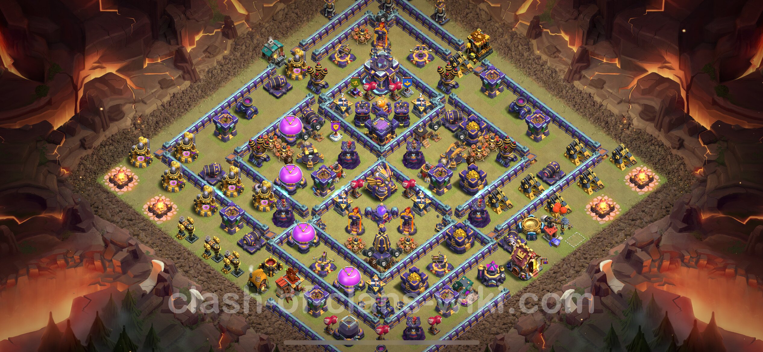 Best Anti Stars War Base Th With Link Town Hall Level Cwl