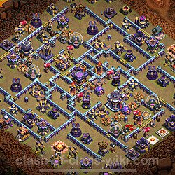 TH15 War Base Plan with Link, Copy Town Hall 15 CWL Design 2023, #1267