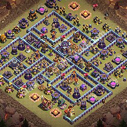 Top Anti 3 Etoiles Base de Guerre HDV 15 + Lien (Link) 2026 gdc - Hôtel de Ville 15 Base Copier, #1294