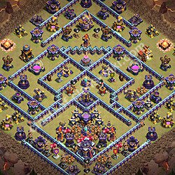 Base War TH15 dengan Link, Anti Segalanya, Salin Desain Liga Perang Klan (CWL) Balai Kota 15 2026, #1391