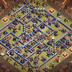 Top Anti 3 Etoiles Base de Guerre HDV 15 + Lien (Link) 2026 gdc - Hôtel de Ville 15 Base Copier, #2638