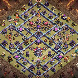 Top Anti 3 Etoiles Base de Guerre HDV 15 + Lien (Link) 2026 gdc - Hôtel de Ville 15 Base Copier, #2848