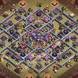 Top Anti 3 Etoiles Base de Guerre HDV 15 + Lien (Link) 2026 gdc - Hôtel de Ville 15 Base Copier, #3291