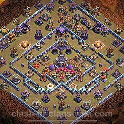 TH15 Anti 2 Stars Base Plan with Link, Copy Town Hall 15 Base Design 2023, #1338