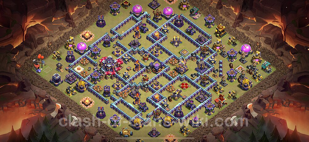 Die Anti 3 Sterne Clan War Base RH15 + Link, Anti Alles 2024 - COC Rathaus Level 15 Kriegsbase (CK / CW), #1328