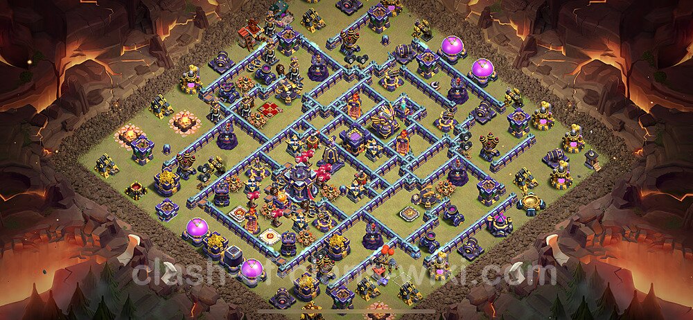 Die Anti 3 Sterne Clan War Base RH15 + Link 2024 - COC Rathaus Level 15 Kriegsbase (CK / CW), #1373