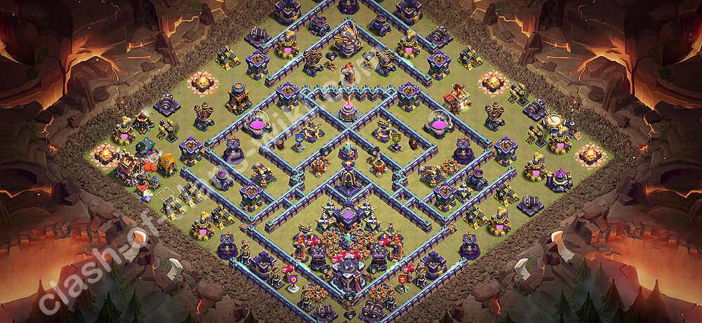 Base War TH15 dengan Link, Anti Segalanya, Salin Desain Liga Perang Klan (CWL) Balai Kota 15 2026, #1391