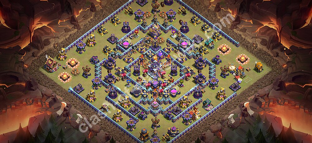 Base War TH15 dengan Link, Hybrid, Salin Desain Liga Perang Klan (CWL) Balai Kota 15 2026, #1395