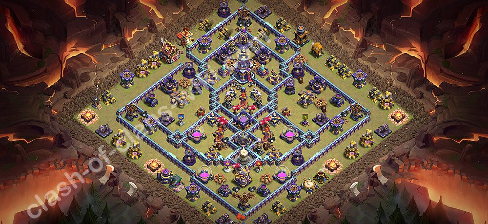 Diseño de aldea para Guerra Ayuntamiento 15 Copiar, Liga de Leyenda, Híbrido - COC TH15 Perfecta Distribucion 2026 + Enlace, #1475