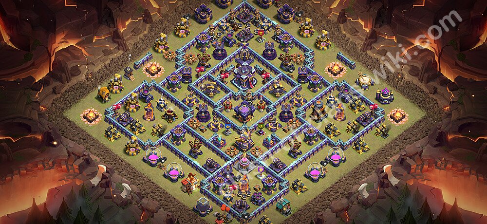 Base War Anti Bintang 2 TH15 dengan Link, Salin Desain Liga Perang Klan (CWL) Balai Kota 15 2026, #2243