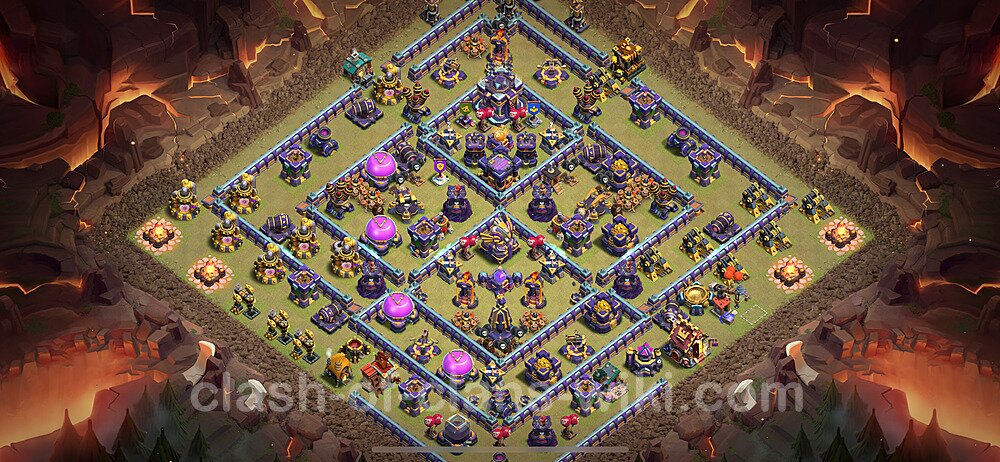 Die Anti 3 Sterne Clan War Base RH15 + Link 2024 - COC Rathaus Level 15 Kriegsbase (CK / CW), #2335