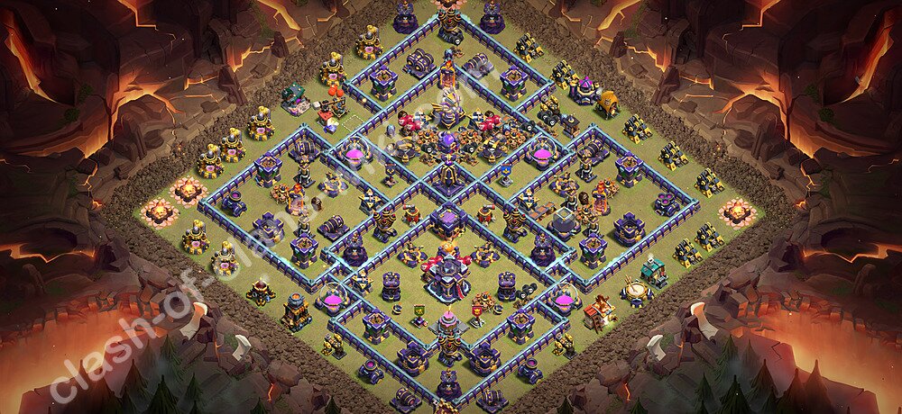 Top Anti 3 Etoiles Base de Guerre HDV 15 + Lien (Link) 2026 gdc - Hôtel de Ville 15 Base Copier, #2848