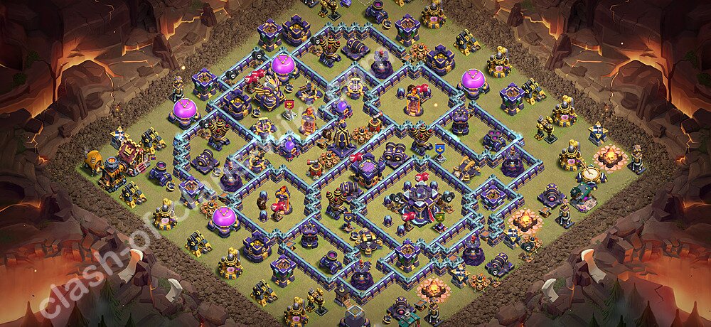 TH15 Anti 3 Stars War Base Plan with Link, Anti Air / Electro Dragon, Copy Town Hall 15 CWL Design 2026, #3463