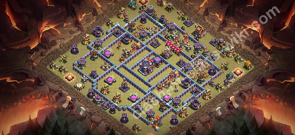 TH15 War Base Plan with Link, Copy Town Hall 15 CWL Design 2026, #3495