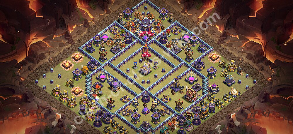 TH15 Anti 3 Stars War Base Plan with Link, Anti Everything, Copy Town Hall 15 CWL Design 2026, #3556