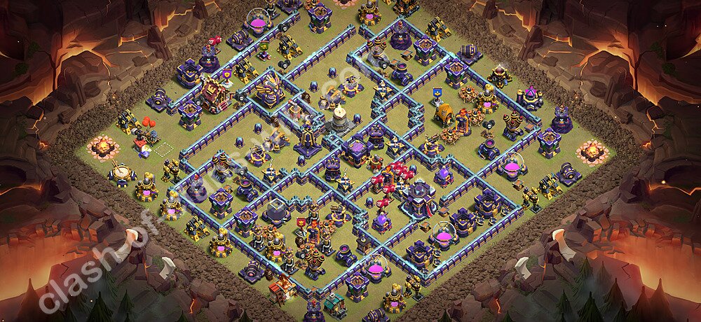 TH15 Anti 3 Stars War Base Plan with Link, Copy Town Hall 15 CWL Design 2026, #3567