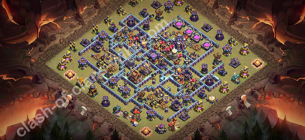 TH15 Anti 3 Stars War Base Plan with Link, Anti Everything, Copy Town Hall 15 CWL Design 2026, #3568