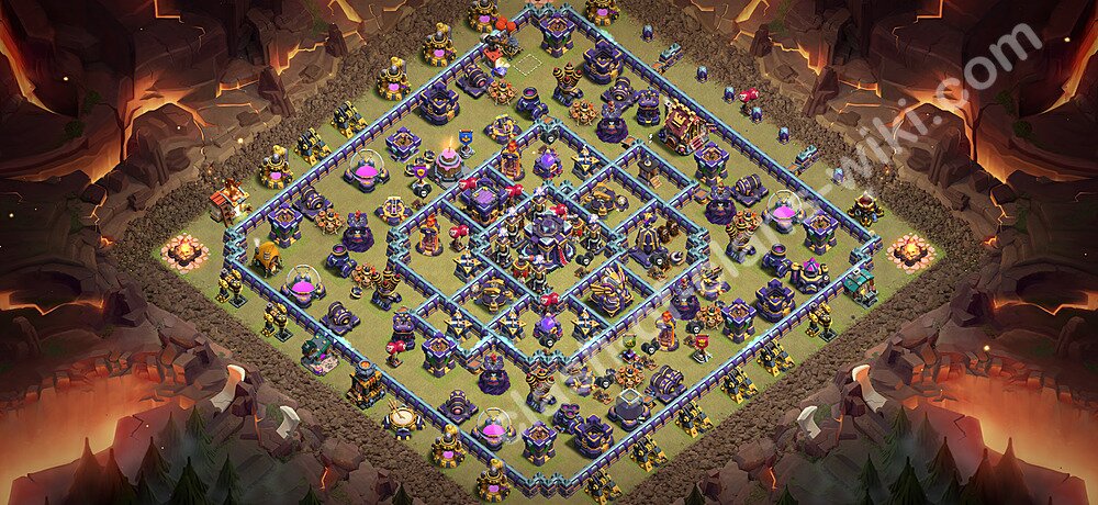 TH15 Anti 2 Stars War Base Plan with Link, Anti Air / Electro Dragon, Copy Town Hall 15 CWL Design 2026, #3570