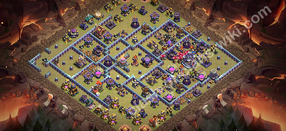 TH15 Anti 3 Stars War Base Plan with Link, Copy Town Hall 15 CWL Design 2026, #3571