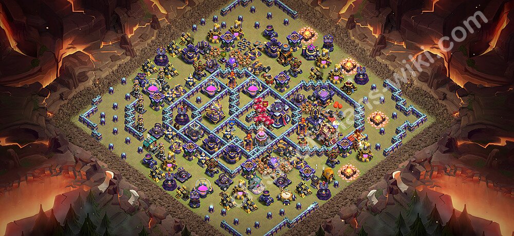 TH15 War Base Plan with Link, Copy Town Hall 15 CWL Design 2026, #3572