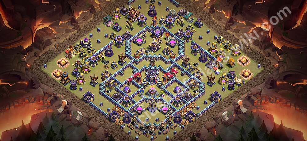 TH15 Anti 3 Stars War Base Plan with Link, Copy Town Hall 15 CWL Design 2026, #3573