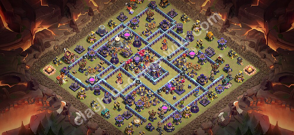 TH15 Anti 3 Stars War Base Plan with Link, Anti Air / Electro Dragon, Copy Town Hall 15 CWL Design 2026, #3677