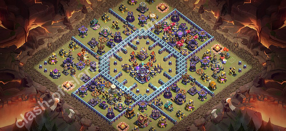 TH15 War Base Plan with Link, Copy Town Hall 15 CWL Design 2026, #3686