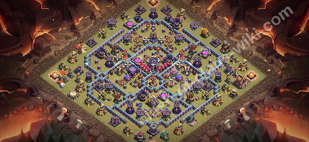 TH15 Anti 3 Stars War Base Plan with Link, Copy Town Hall 15 CWL Design 2026, #3693
