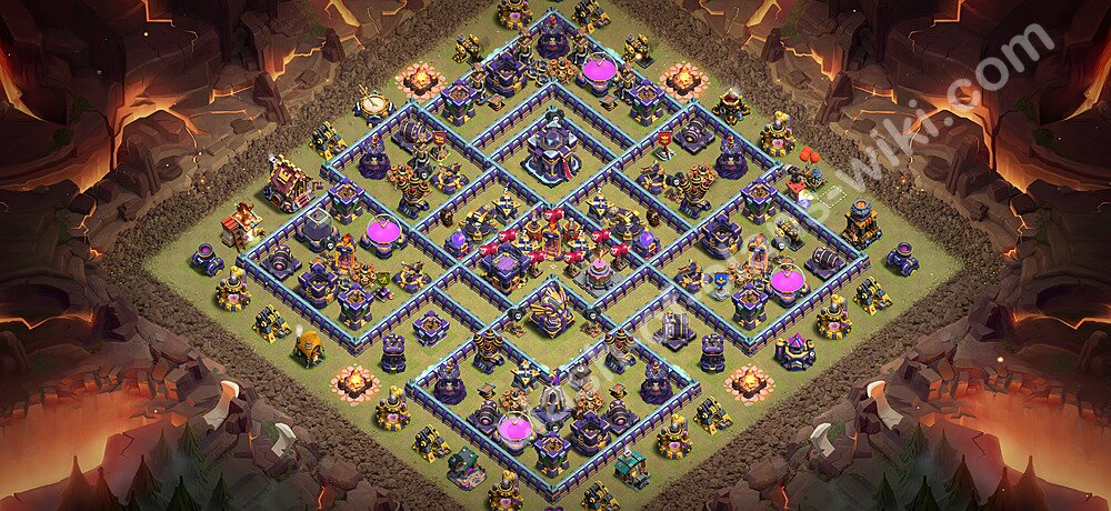 TH15 Anti 3 Stars War Base Plan with Link, Copy Town Hall 15 CWL Design 2026, #3695