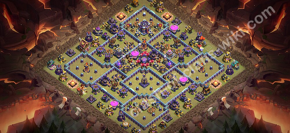 TH15 War Base Plan with Link, Copy Town Hall 15 CWL Design 2026, #3697