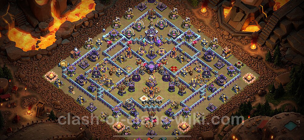 TH15 War Base Plan with Link, Anti Everything, Copy Town Hall 15 CWL Design 2024, #6