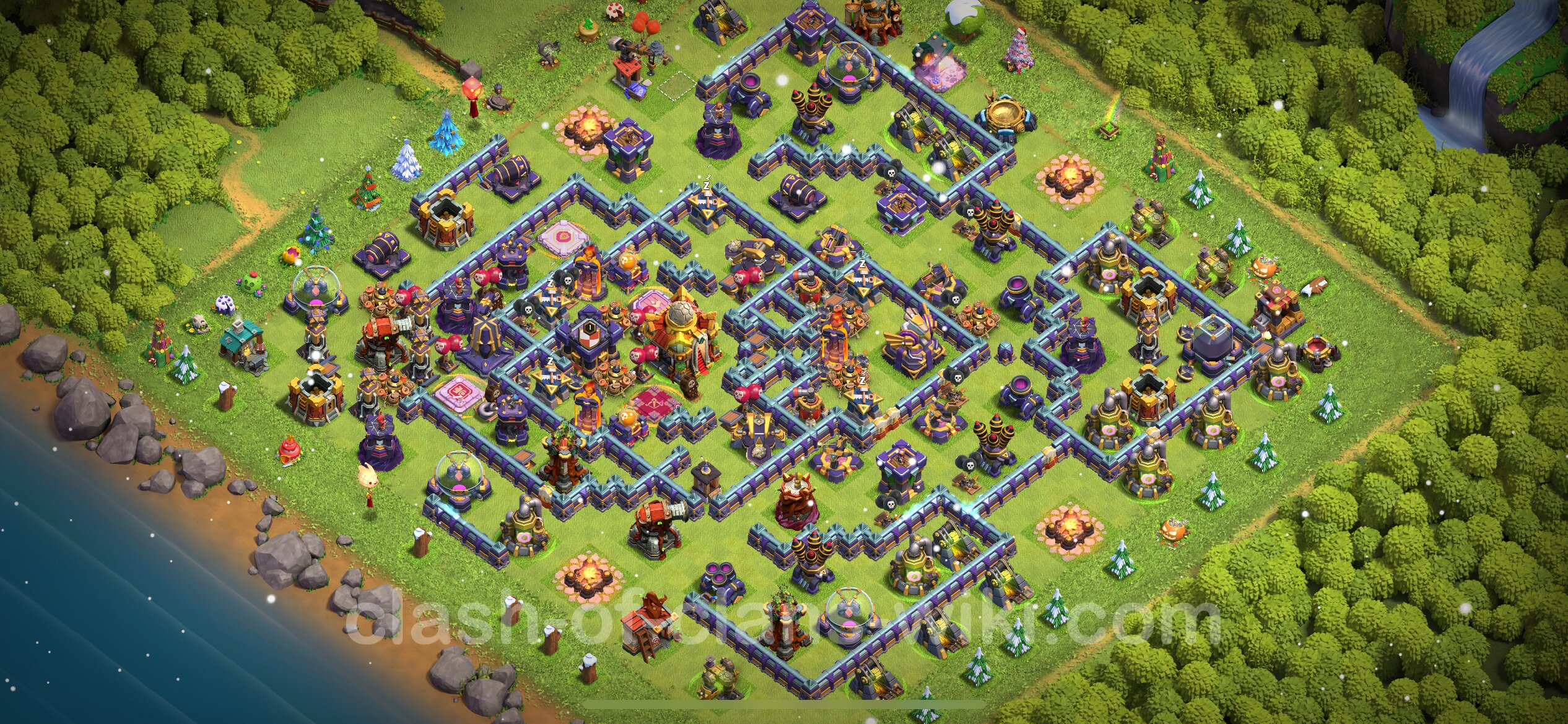 Trophy (Defense) Base TH16 with Link, Legend League Clash of Clans