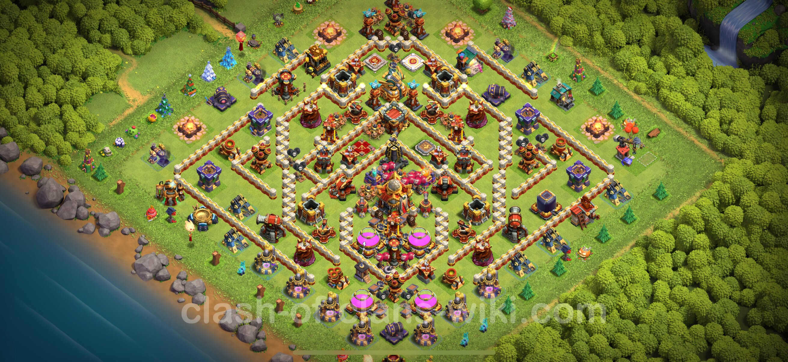 clash of clans base th16 layout