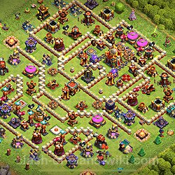 Base plan (layout), Town Hall Level 16 for trophies (defense) (#1508)