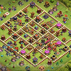 Base plan (layout), Town Hall Level 16 for trophies (defense) (#1610)