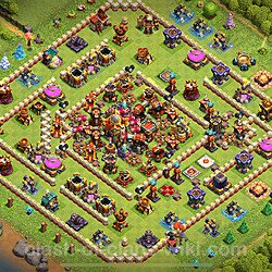 Base plan (layout), Town Hall Level 16 for trophies (defense) (#1615)
