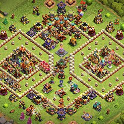 Base Anti Bintang 3 TH16 dengan Link, Anti Segalanya, Salin Desain Base Balai Kota 16 2026, #1871