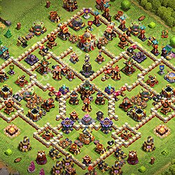 Base Anti Bintang 3 TH16 dengan Link, Anti Segalanya, Salin Desain Base Balai Kota 16 2026, #2199