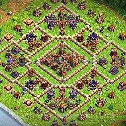 Base plan (layout), Town Hall Level 16 for trophies (defense) (#2654)
