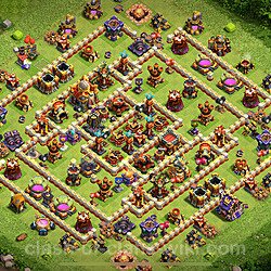 Base plan (layout), Town Hall Level 16 for trophies (defense) (#2881)