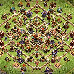 Base plan (layout), Town Hall Level 16 for trophies (defense) (#2927)